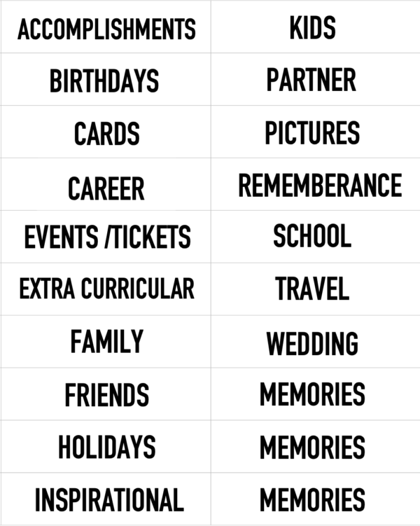 ADULT MEMORY BOX STARTER KIT - Image 2
