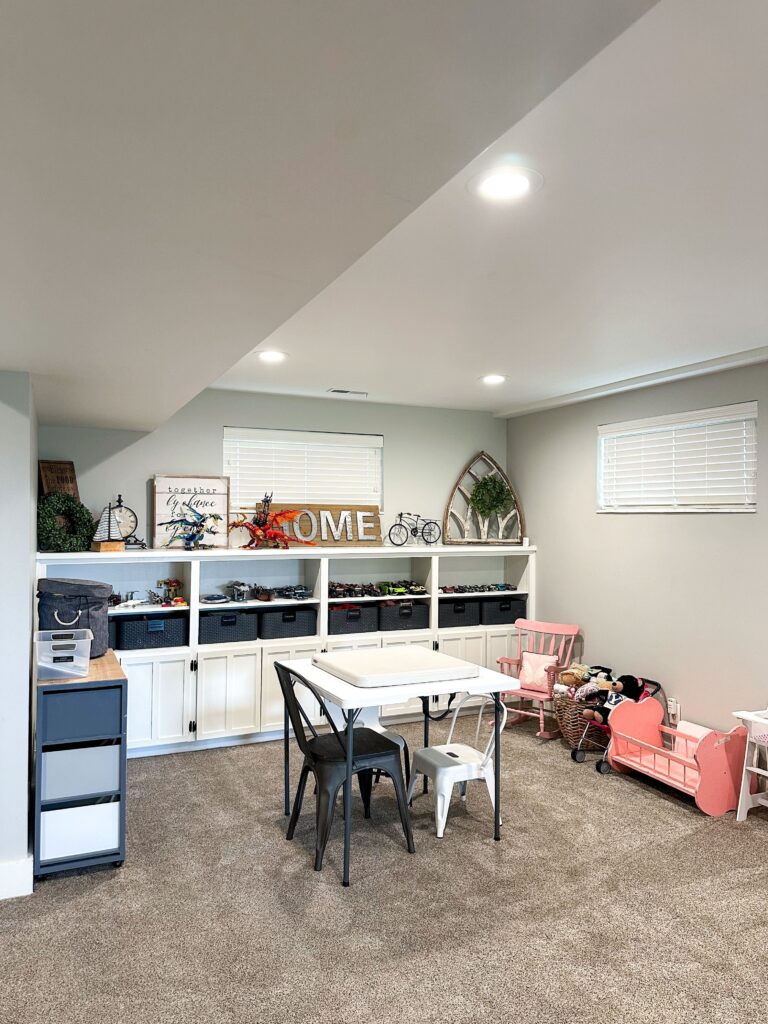 Toy chaos to calm: Kids' playroom decluttered and organized for stress-free move by Utah professional organizers.